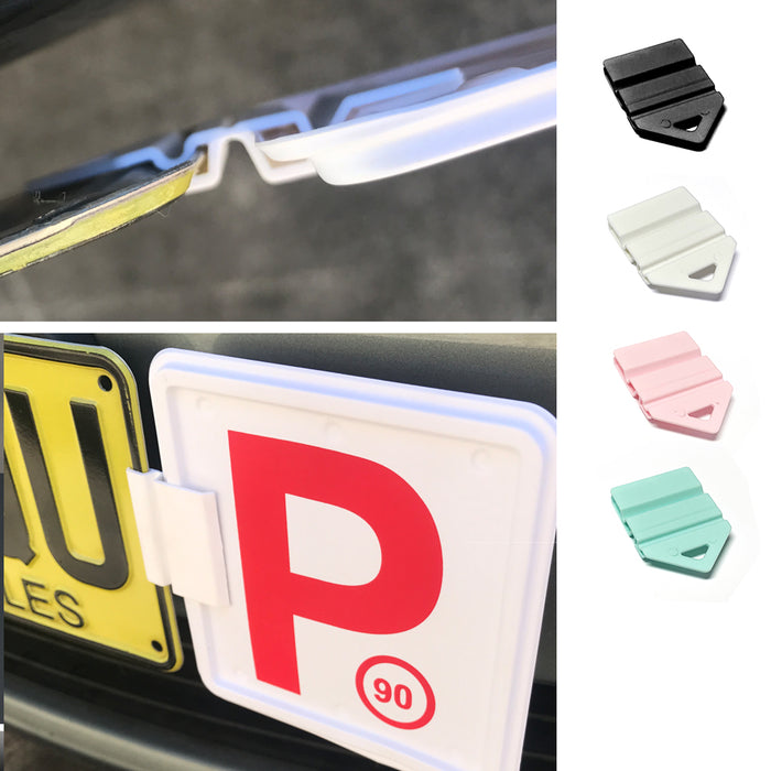 Clip It On Plate Clips Licence P/L for Car Number plate easy to use 4 colors