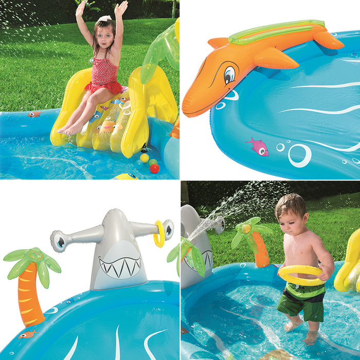Bestway Inflatable Kids Fantastic Sea Life Play Pool Splash Pools Play Center