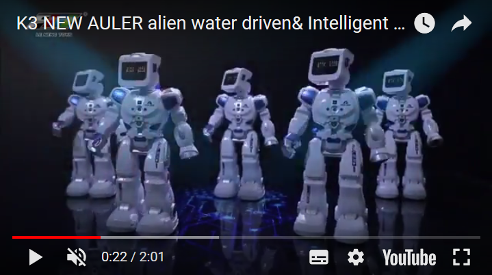 Alien Water Driven Robot Sound RC INTERACTION VOICE Control Kids Toy