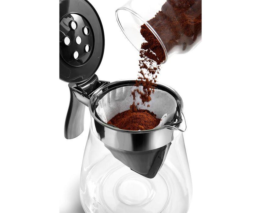 DeLonghi 1.2L Clessidra 2 In 1 Drip & Pour-Over Coffee Machine Coffee Maker ICM17210 10cups