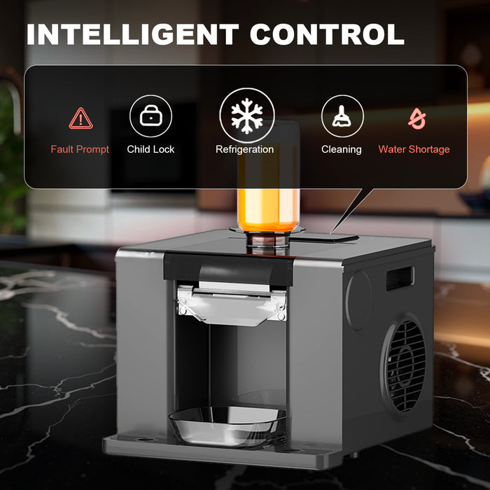 Commercial Snowflake Ice Maker 60kg/Day – Stainless Steel Auto-Clean Ice Shaver Machine with Touch Screen for Restaurants, Dessert Shops, Cafés &amp; Home Use