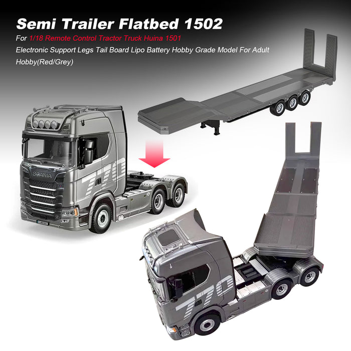 Silver 1/18 Scale Rc Scania 770s Truck Rtr 2.4G remote 6WD Light & Sound Silver