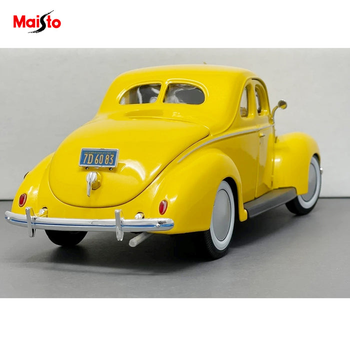 Maisto 1:18 1939 Ford Deluxe Coupe Car Model Metallic Diecast