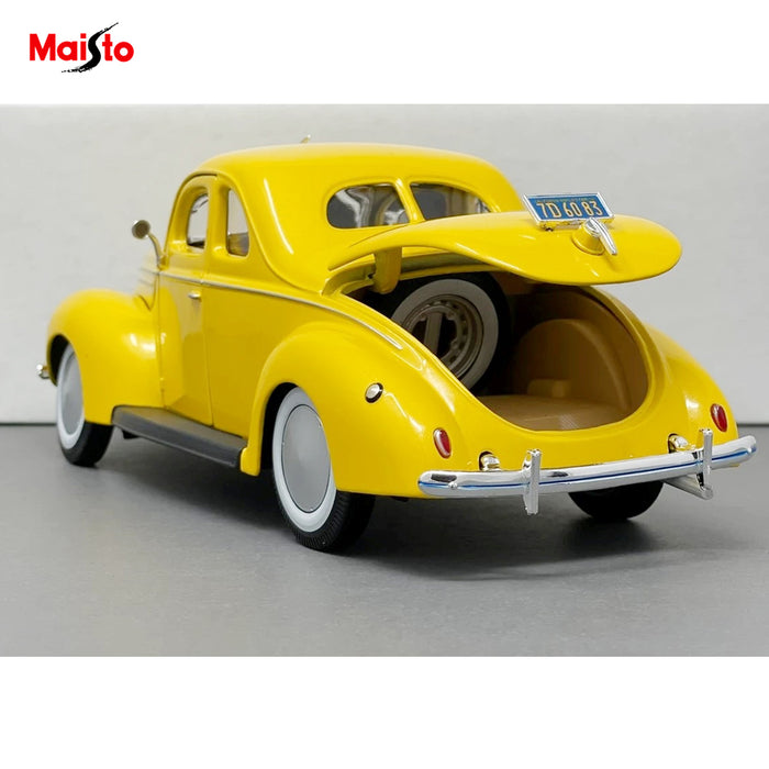Maisto 1:18 1939 Ford Deluxe Coupe Car Model Metallic Diecast