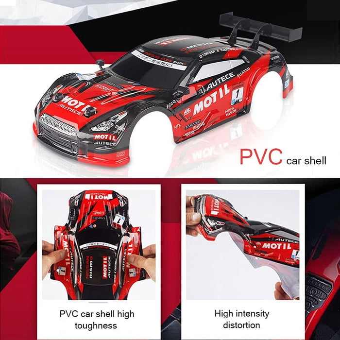 1/14 Scale  Racing Drift RC Car Red / Black 28km/h 4WD 2.4GHz Remote Control Car