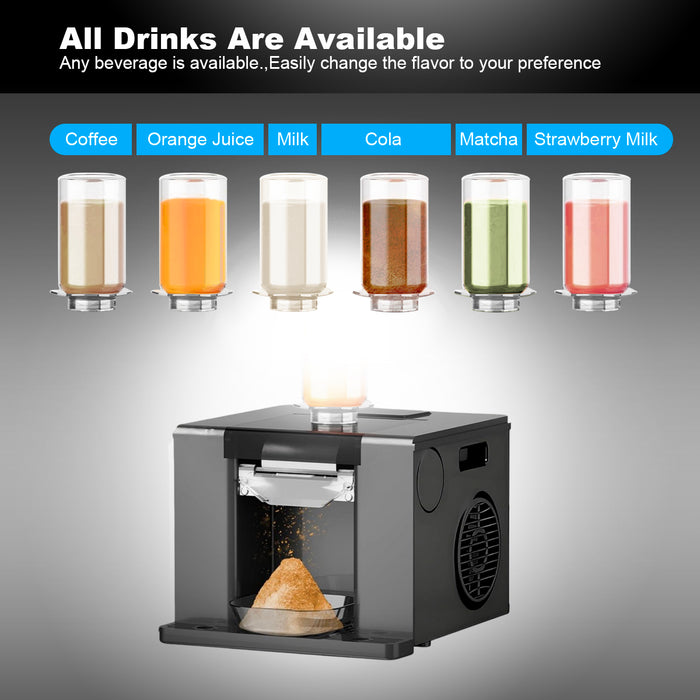 Commercial Snowflake Ice Maker 60kg/Day – Stainless Steel Auto-Clean Ice Shaver Machine with Touch Screen for Restaurants, Dessert Shops, Cafés &amp; Home Use