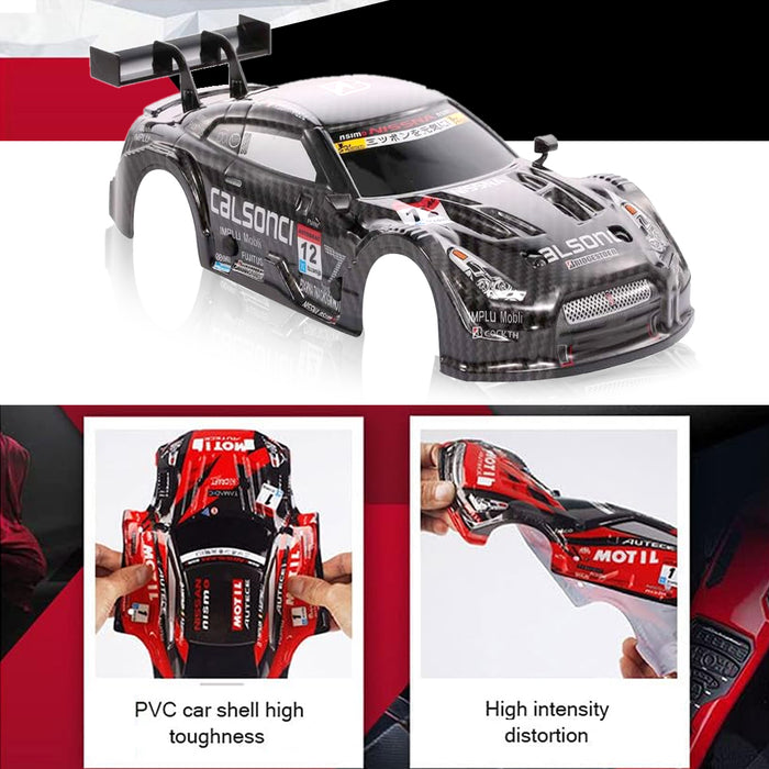 1/14 Scale  Racing Drift RC Car Red / Black 28km/h 4WD 2.4GHz Remote Control Car