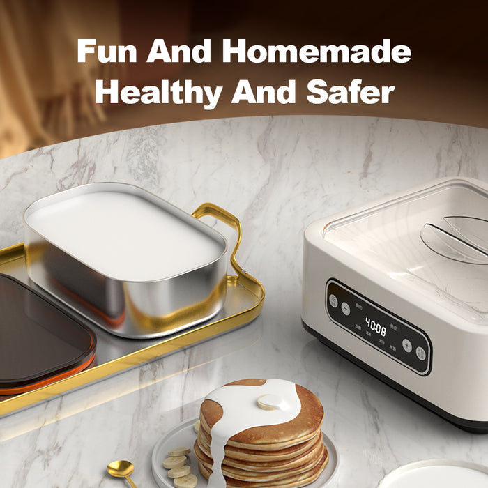 Mornest Yogurt Maker with 9 Glass Jars, Customisable Time &amp; Temperature Control for Greek, Kefir &amp; Homemade Yogurt, Multi-Functional Fermentation Machine for Probiotic Dairy &amp; Natto