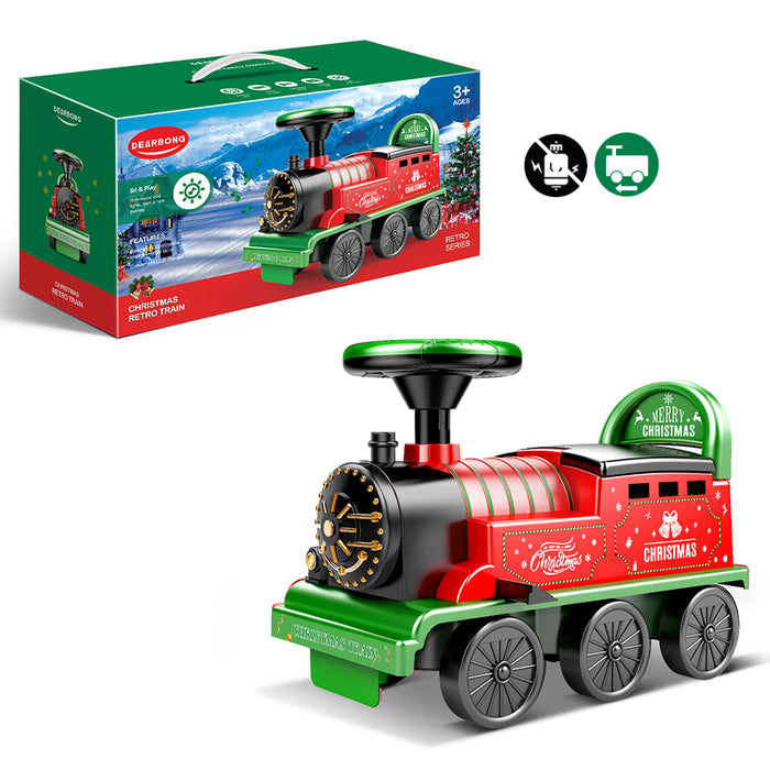Kids Ride On Train Toy Car  Toddler Walker 6 Wheels Extra Music 3-Color Light -2018D