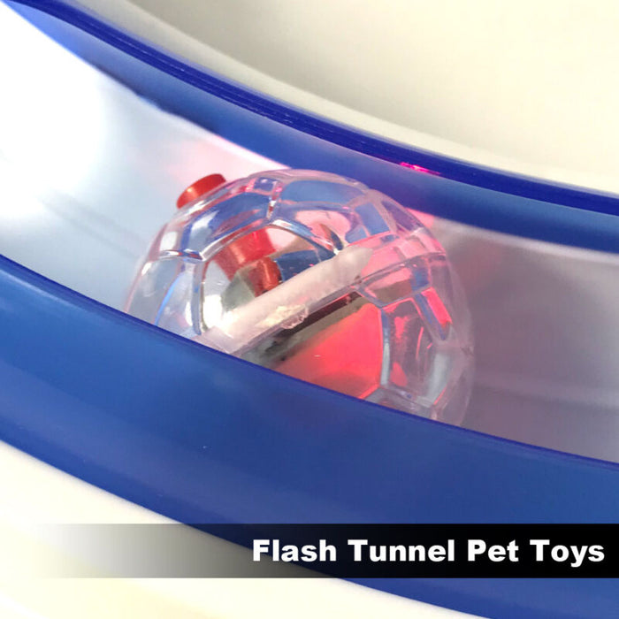 Puppy Cat Modular Tracking flash Ball Puzzle Game Plastic Tunnel Toy New Hot Cat Toy