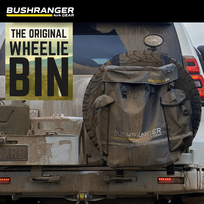 Bushranger Wheelie Bin Camping Garbage 4WD Offroad With reflective strip 67L AUSTOCK