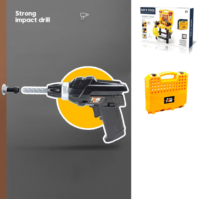 100pcs With Tools 100pcs Toy Power Workbench Kids Power Tool Bench Construction Set