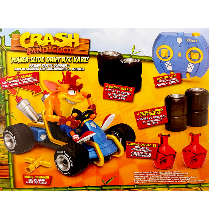 Crash Bandicoot Power Slide Drift RC Kart Radio Control Car 13 Pcs Set