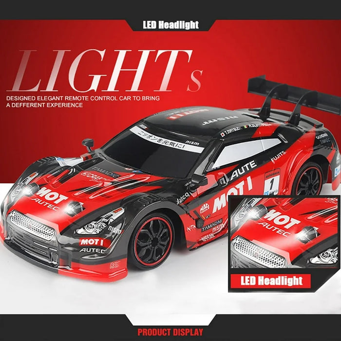 1/14 Scale  Racing Drift RC Car Red / Black 28km/h 4WD 2.4GHz Remote Control Car