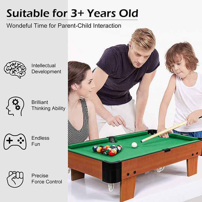Wooden Mini Snooker Tables Billiards Game Pool Table Set Toy Extra Size For Kids Trade Me