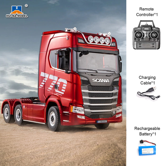 Red 1/18 Scale Rc Scania 770s Truck Rtr 2.4G remote Light & Sound Full FunctionLight