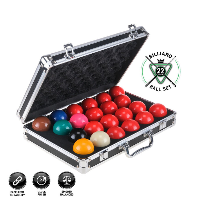 Billiard Pool / Snooker Ball Set 16/22pcs With Aluminium Carry Case Sports