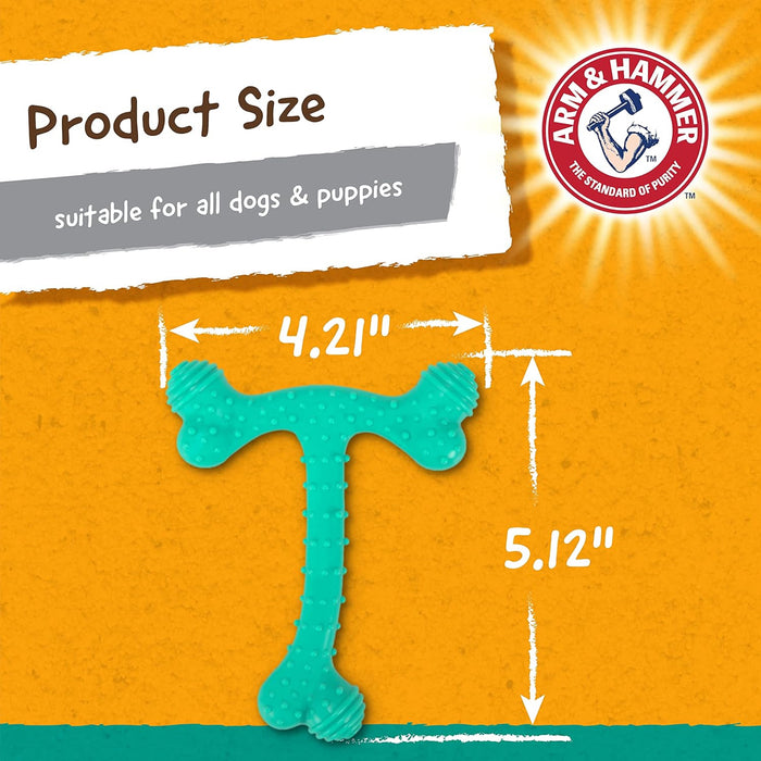 Peanut Butter Mint Flavor Nubbies 4Pk Dental Dog Chew Toy Bone Orion TriBone TRex