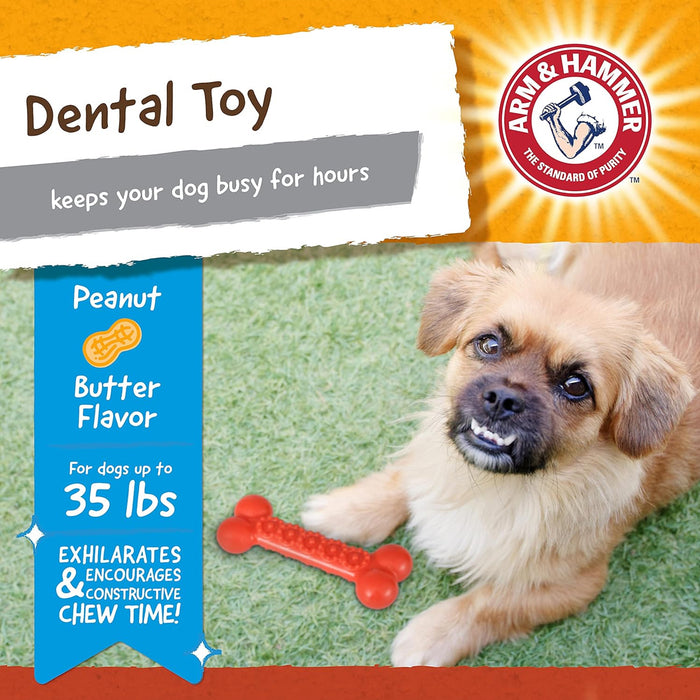 Peanut Butter Mint Flavor Nubbies 4Pk Dental Dog Chew Toy Bone Orion TriBone TRex