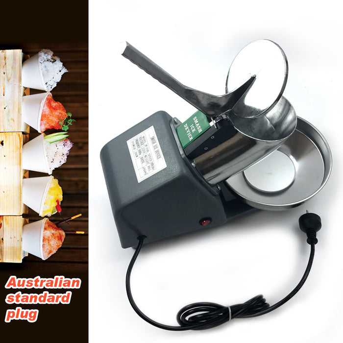 Electric Ice Crusher Ice Shaver Snow Cone Maker Machine Home Commercial AU Plug Trade Me