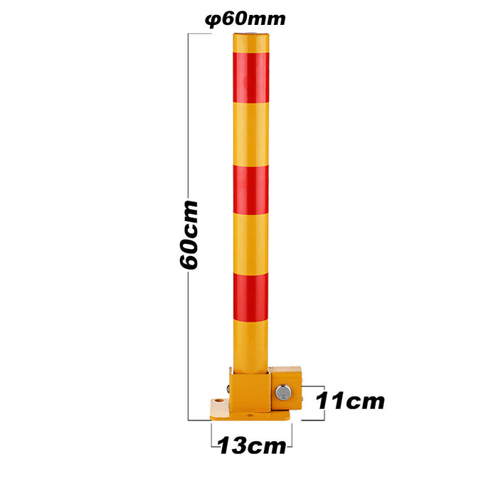 Red Parking Bollard locker Barrier Key Alike / Independent lock Fold Down Vehicle Trade Me