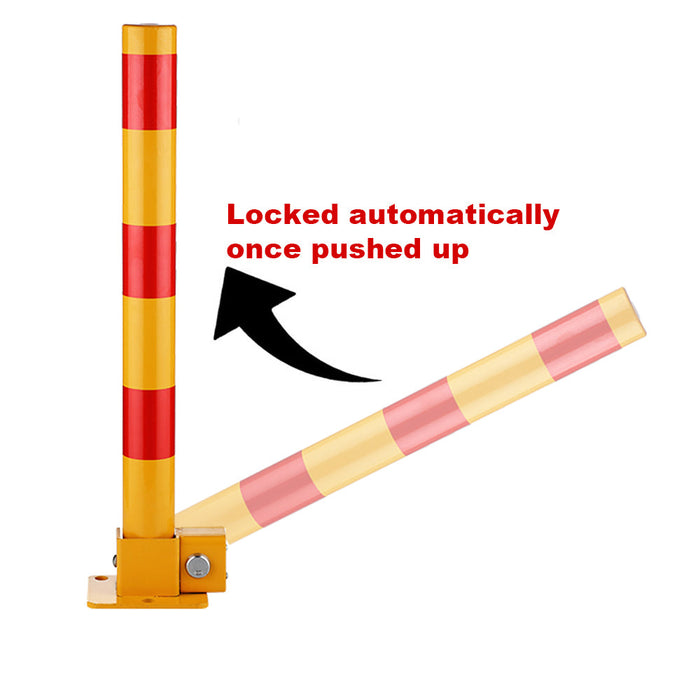 Red Parking Bollard locker Barrier Key Alike / Independent lock Fold Down Vehicle Trade Me