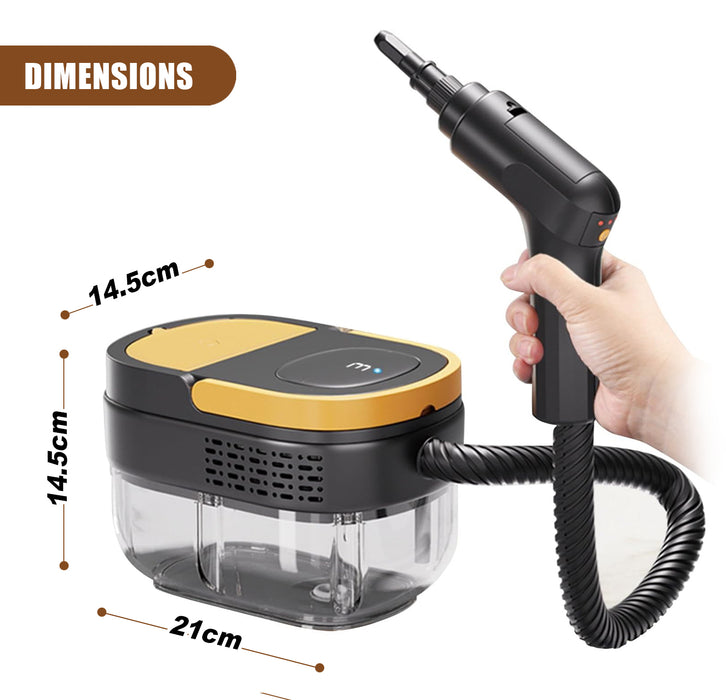 Handheld Steam Cleaner with 10-Piece Accessories, 3-Speed Adjustable Handle, Multi-Surface High-Pressure Steam Chemical-Free Cleaning