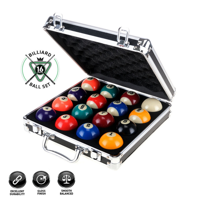 Billiard Pool / Snooker Ball Set 16/22pcs With Aluminium Carry Case Sports
