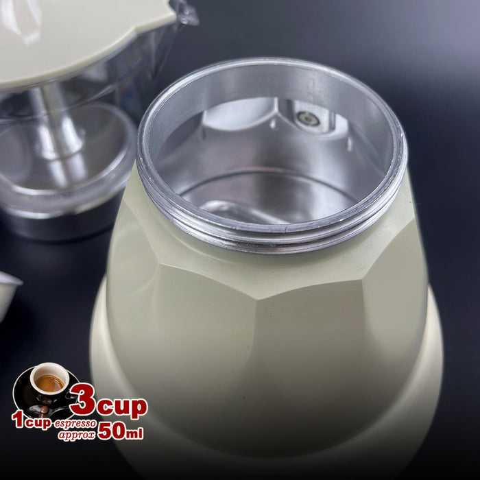 Electric Espresso Moka Coffee Maker 3cups Italian Classic - Cream Trade Me
