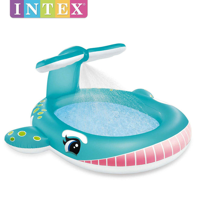 Intex Whale Spray Pool Kids Water Fun Inflated Pool Sports Outdoor Play Toys