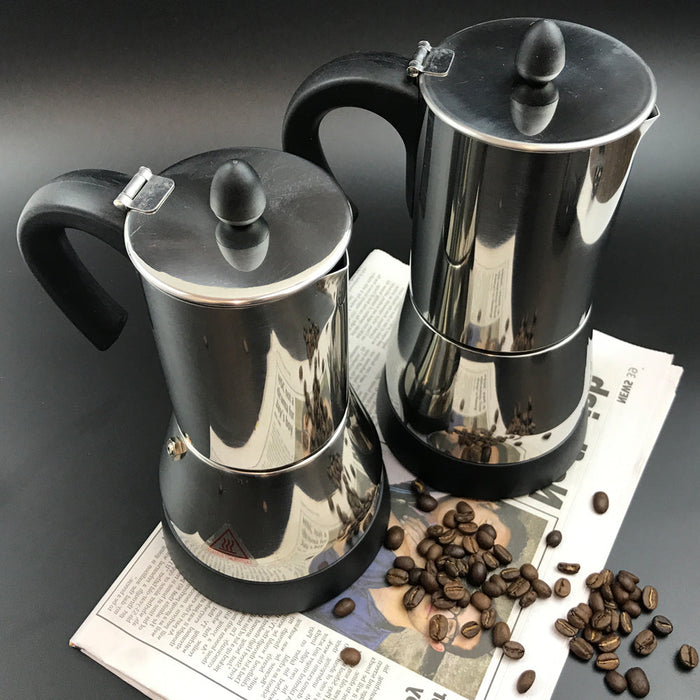 Electric Espresso Moka Coffee Maker 4~6Cups Stainless Steel Italian Classic Trade Me