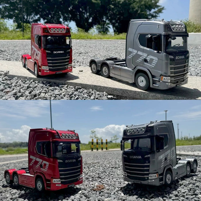 Silver 1/18 Scale Rc Scania 770s Truck Rtr 2.4G remote 6WD Light & Sound Silver