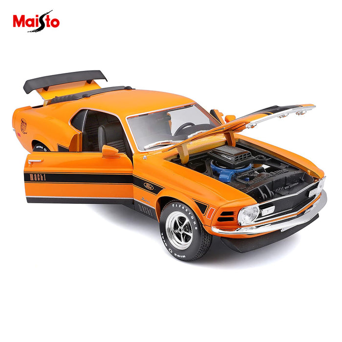 Maisto 1:18 1970 Ford Mustang Mach l Metallic Diecast Car Model AU STOCK