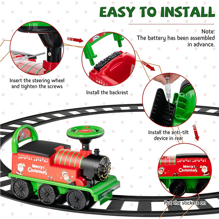 Kids Ride On Train Toy Eelectric Car With Track / Toddler Walker AUSTOCK