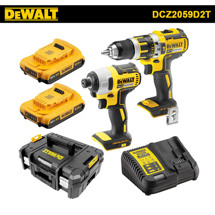 DeWALT 18V Ultimate Power Driver Combo Kit Lithium Ion DCZ2059D2T Brushless