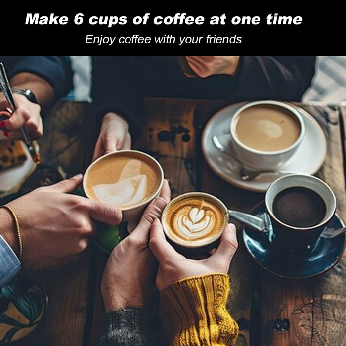 Electric Moka Coffee Maker Auto Power Off Home Espresso Italian Classic 3Cups