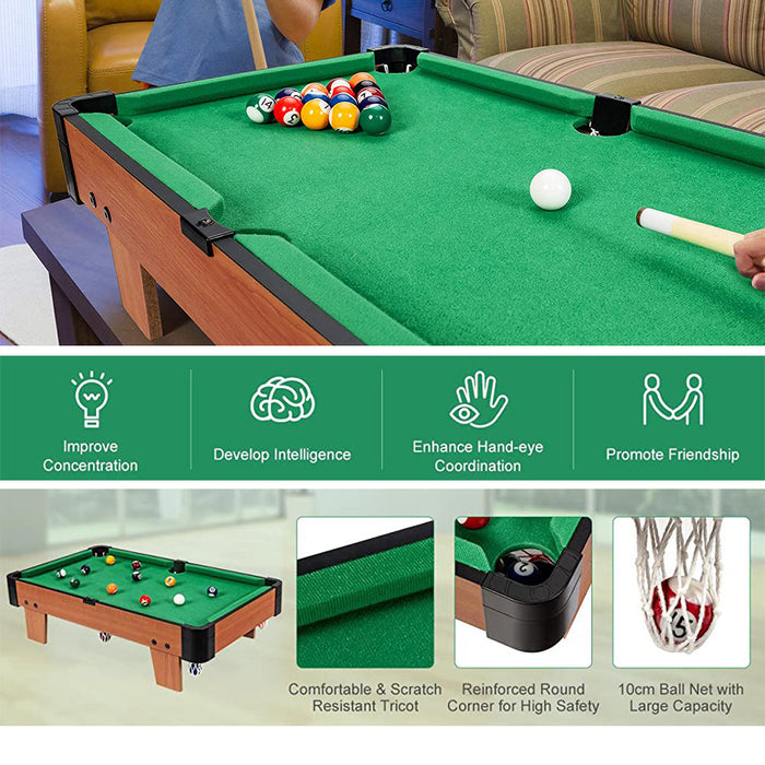 Wooden Mini Snooker Tables Billiards Game Pool Table Set Toy Extra Size For Kids Trade Me
