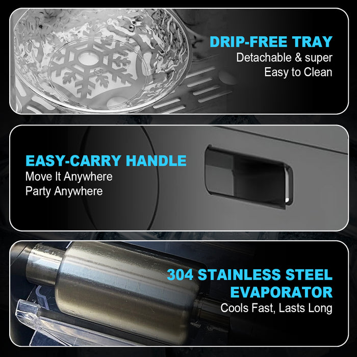 Commercial Snowflake Ice Maker 60kg/Day – Stainless Steel Auto-Clean Ice Shaver Machine with Touch Screen for Restaurants, Dessert Shops, Cafés &amp; Home Use