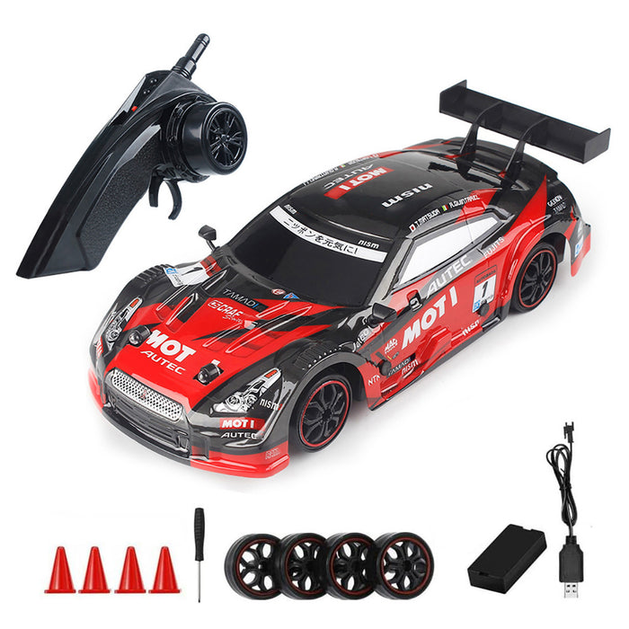 1/14 Scale  Racing Drift RC Car Red / Black 28km/h 4WD 2.4GHz Remote Control Car