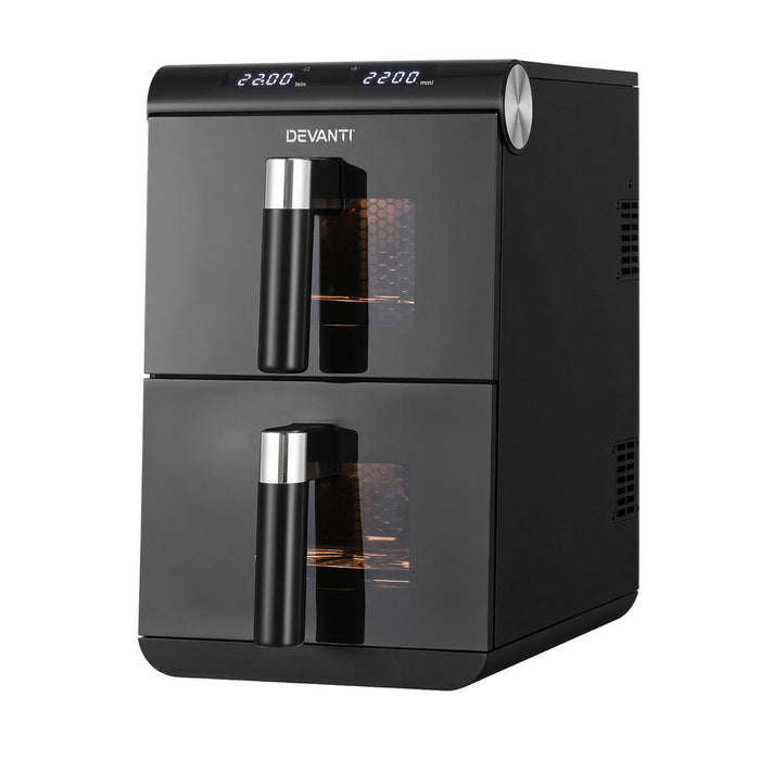 Devanti Air Fryer Oven 11L Dual Zone Fryers