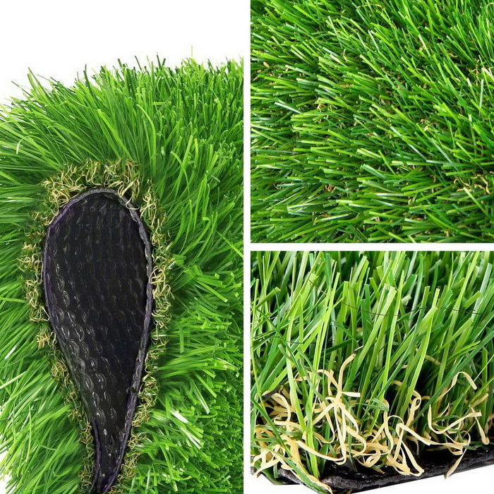 Prime Turf Artificial Grass 20mm 2mx5m Synthetic Fake Lawn Turf Plastic Plant 4-coloured
