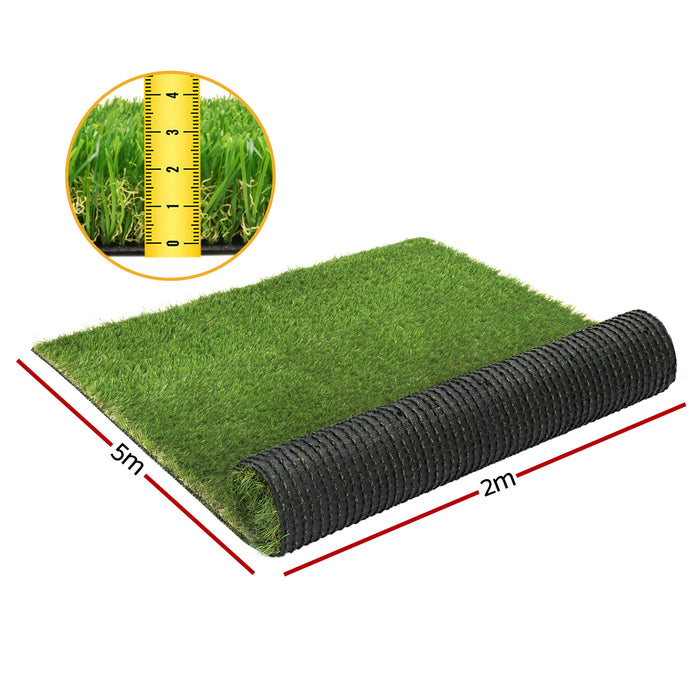 Prime Turf Artificial Grass 30mm 2mx5m 40SQM Synthetic Fake Lawn Turf Plastic Plant 4-coloured