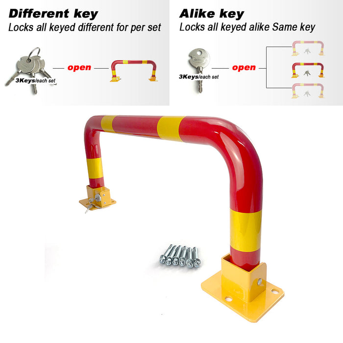 Arch Parking Barrier Fold Down Vehicle Security Locker Keyed Different Or Alike Trade Me