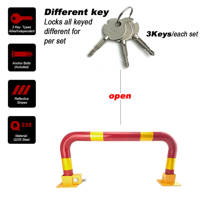 Arch Parking Barrier Fold Down Vehicle Security Locker Keyed Different Or Alike Trade Me