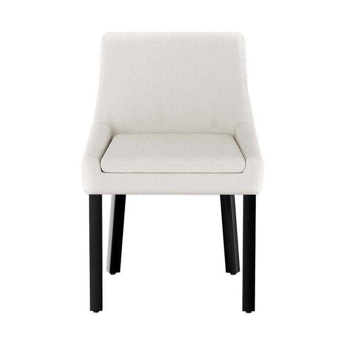 Artiss Dining Chairs Set of 4 Corduroy Wooden Beige