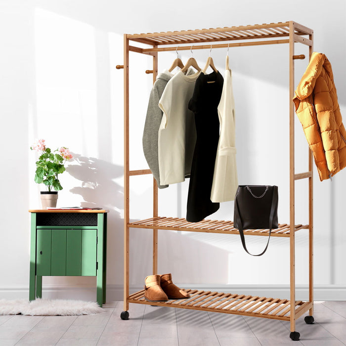 Artiss Wardrobe Clothes Rack Airer Coat Stand Hanger 165cm