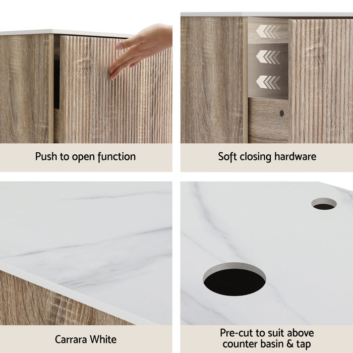 Cefito Vanity Unit 915mm with Basin Oak