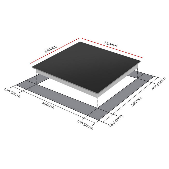 Devanti Induction Cooktop 60cm Electric Cooker