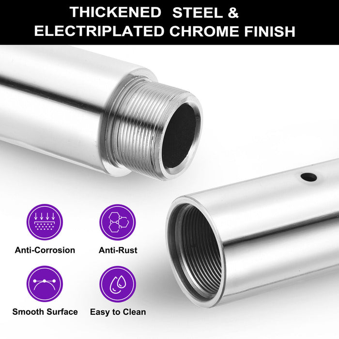 Chrome 28cm Dancing Pole Extension High Quality Diameter 45mm Portable AU STOCK