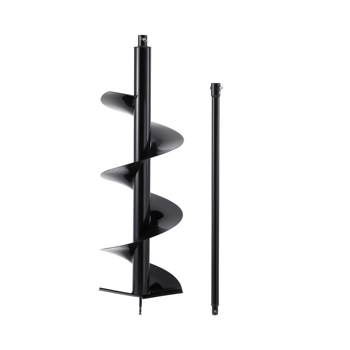 Giantz Post Hole Digger Auger Drill Bit 300mm with 80cm Extension Shaft Black